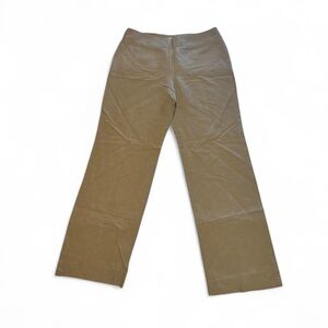 Armani Collezioni Pants Sz 6 Brown Ankle Trousers Crop Work Slacks Flat Front